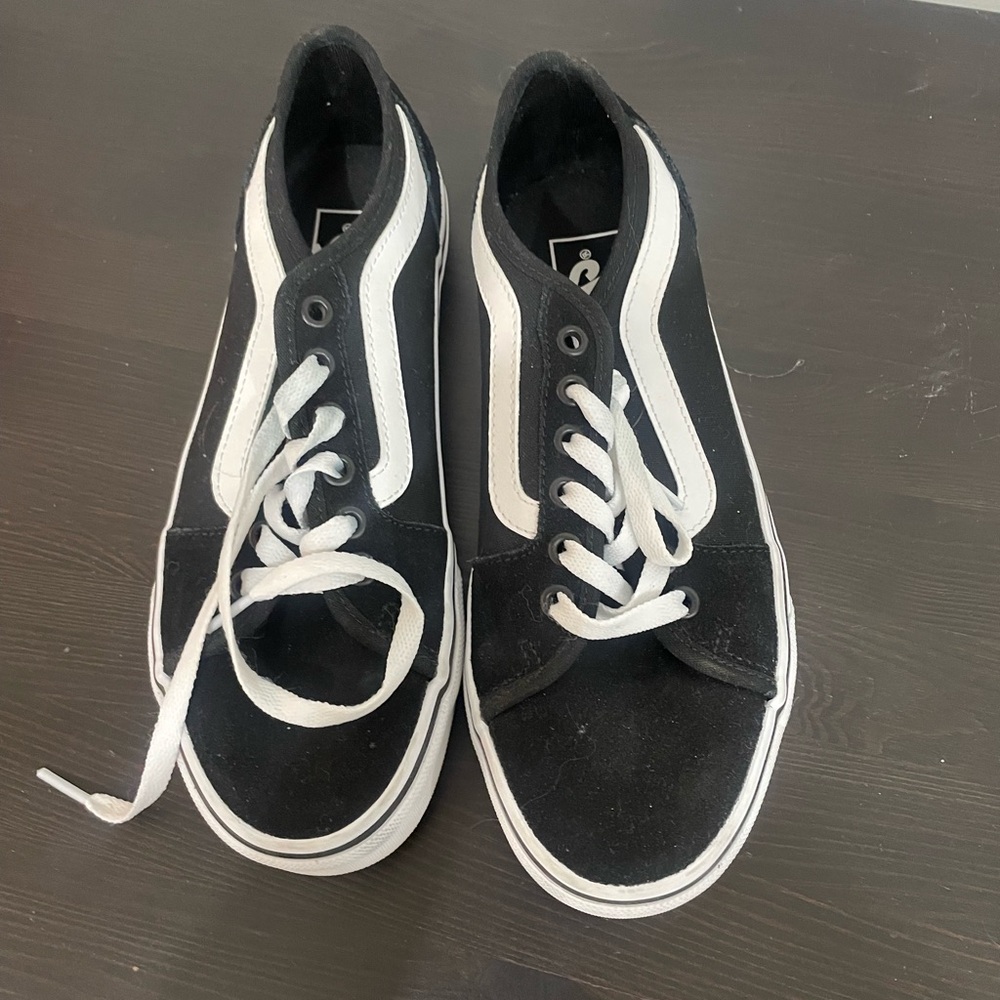 Vans Black and White Women's Shoes